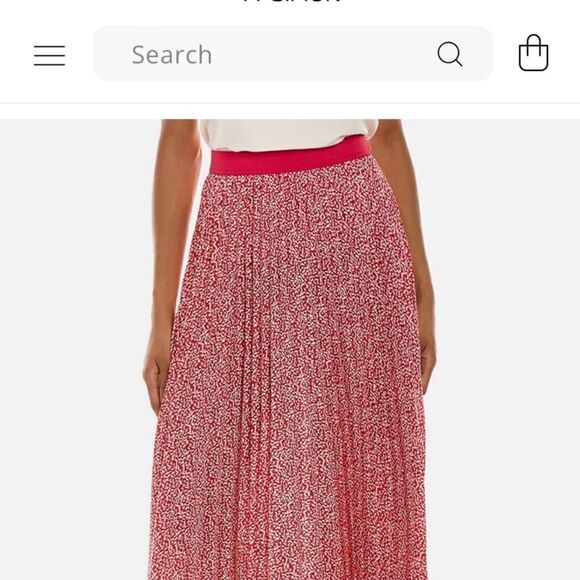 VINCE CAMUTO Women’s Maxi Skirt Size Large, Pink & Ivory - Picture 9 of 9